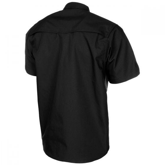 MFH Short Sleeved Teflon Coated Ripstop Attack Shirt Black