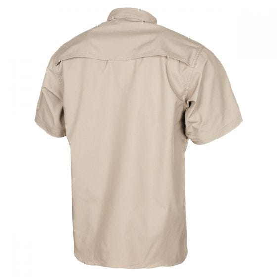 MFH Short Sleeved Teflon Coated Ripstop Attack Shirt Khaki