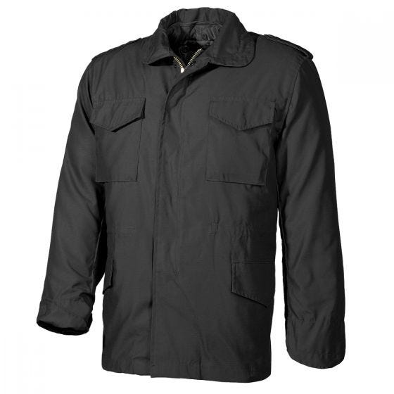 MFH US M65 Field Jacket with Quilted Lining Black