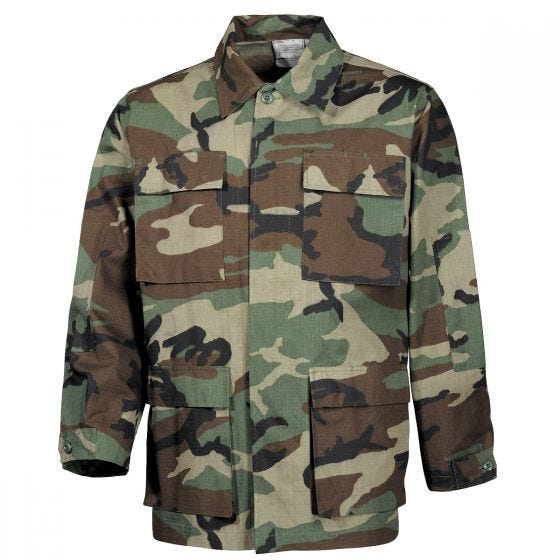 MFH US BDU Field Jacket Ripstop Woodland Camo