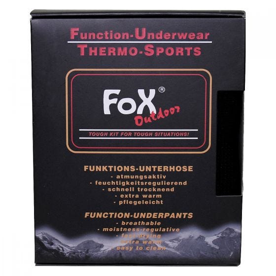 Fox Outdoor Thermo-Functional Underpants Black