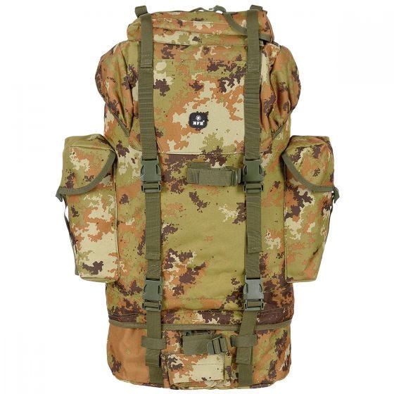 MFH German Army Rucksack 65L Vegetato Woodland