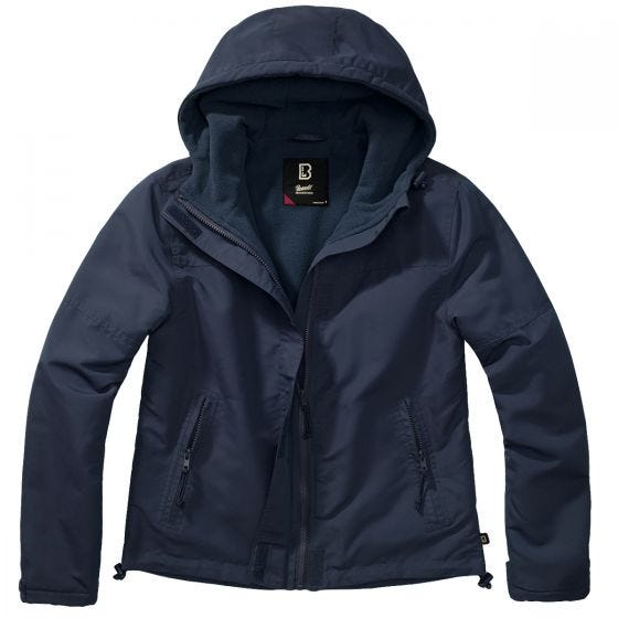 Brandit Ladies Windbreaker Front Zip Navy