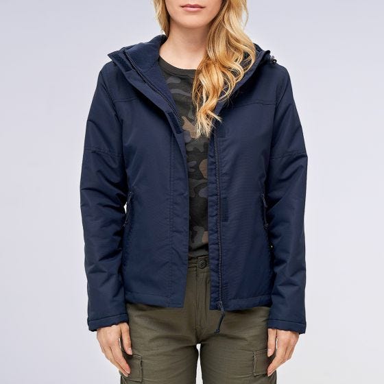 Brandit Ladies Windbreaker Front Zip Navy