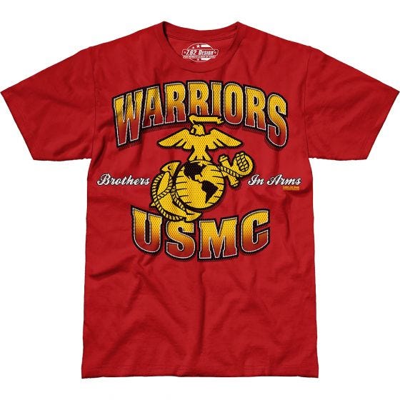 7.62 Design USMC Warriors T-Shirt Scarlet