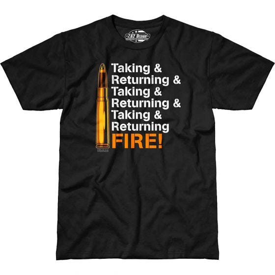 7.62 Design Returning Fire T-Shirt Black