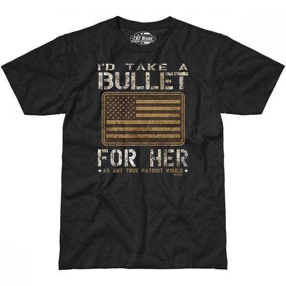 7.62 Design Bullet For Her T-Shirt Black