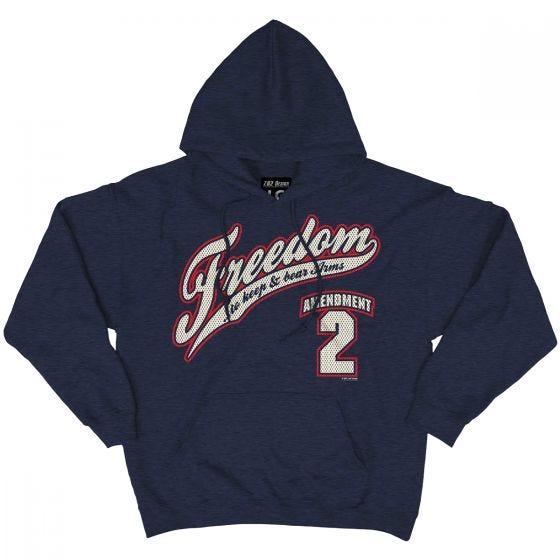 7.62 Design 2nd Amendment Freedom Hoodie Navy Heather