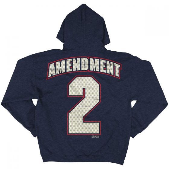 7.62 Design 2nd Amendment Freedom Hoodie Navy Heather