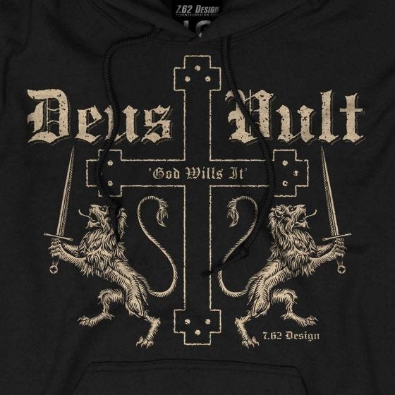 7.62 Design Deus Vult Hoodie Black