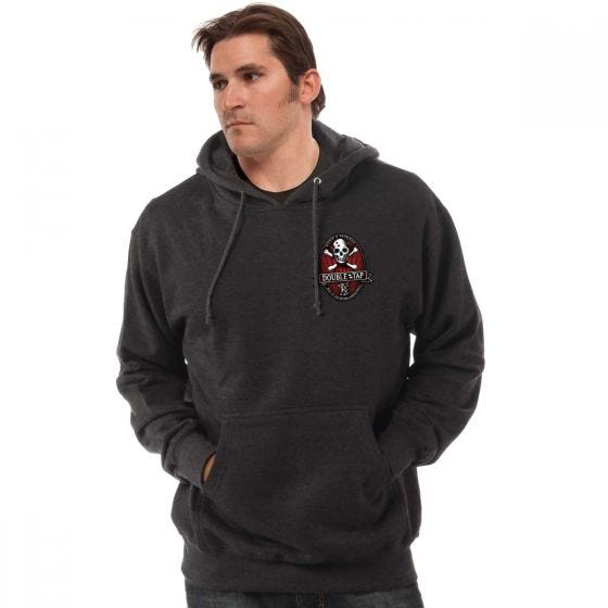 7.62 Design Double Tap Hoodie Charcoal