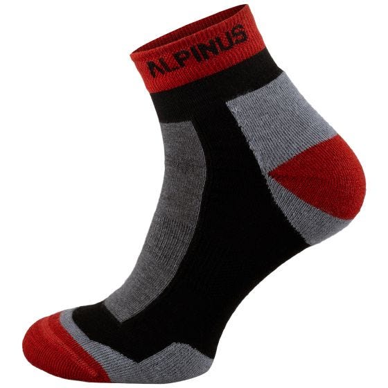 Alpinus Sveg Low Socks Gray-Red