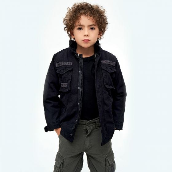 Brandit Kids M-65 Giant Jacket Black