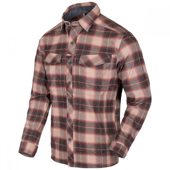 Helikon Defender Mk2 Pilgrim Shirt Long Sleeve Rust Plaid