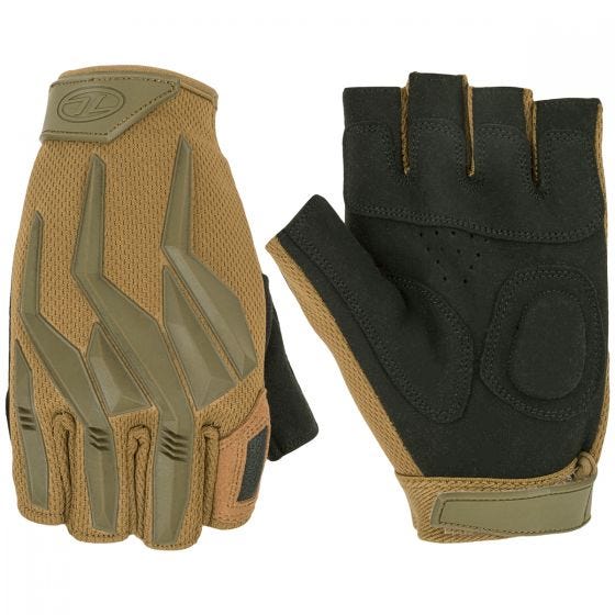 Highlander Raptor Fingerless Gloves Coyote Tan