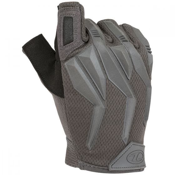 Highlander Raptor Fingerless Gloves Gray