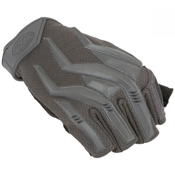 Highlander Raptor Fingerless Gloves Gray