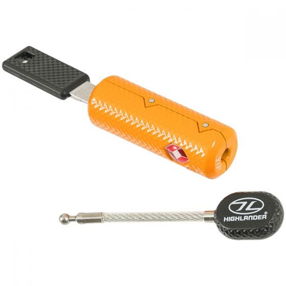 Highlander TSA Barrel Zip Key Lock