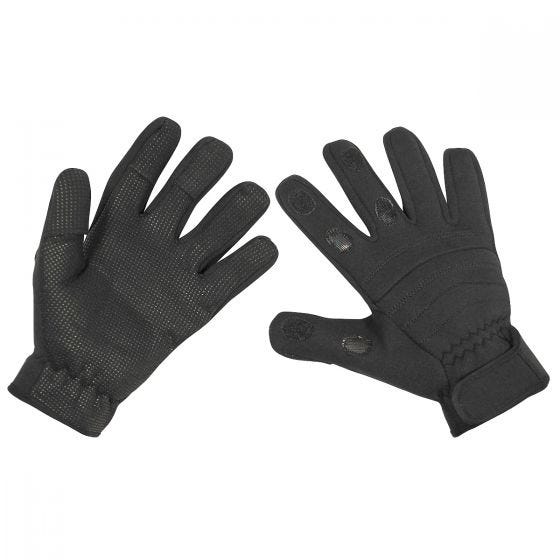 MFH Combat Neoprene Gloves Black