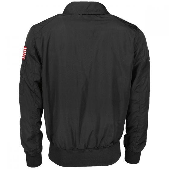 Mil-Tec Top Gun Flight Jacket Hornet Black