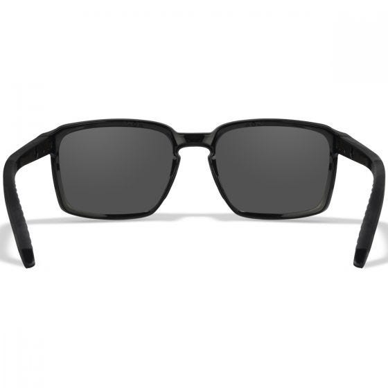 Wiley X WX Alfa Glasses - Captivate Polarized Gray Lenses / Gloss Black Frame