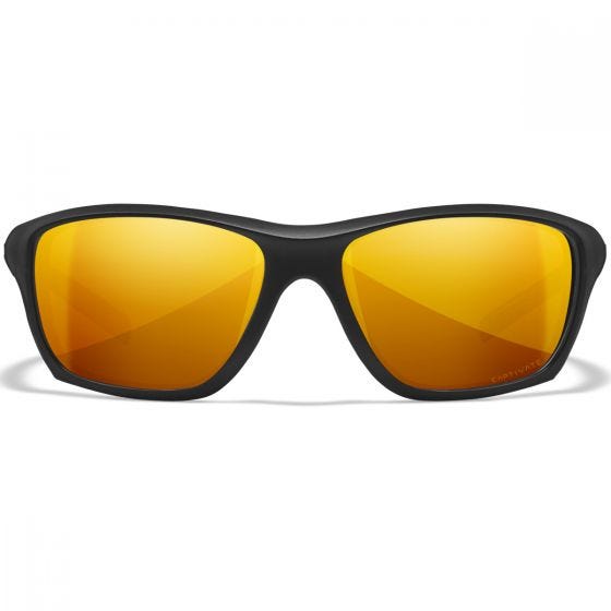 Wiley X WX Aspect Glasses - Captivate Polarized Bronze Mirror Lens / Matte Black Frame