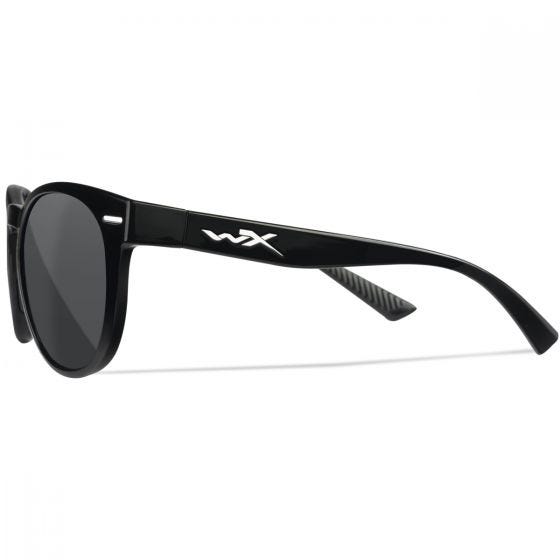 Wiley X WX Covert Glasses - Gray Lenses / Gloss Black Frame