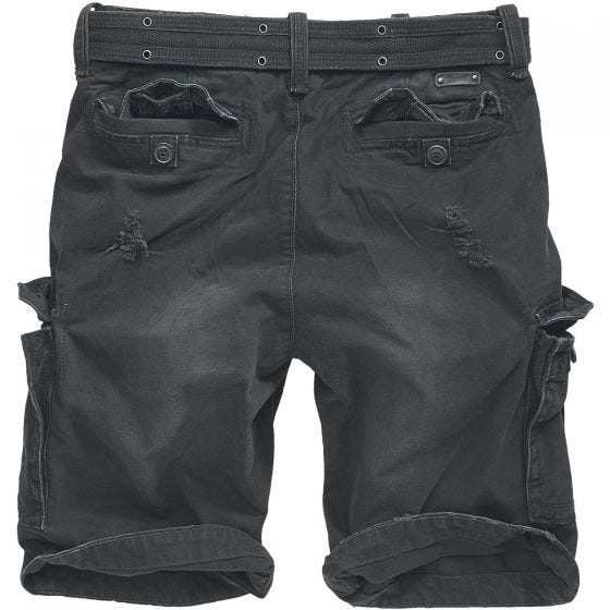 Brandit Shell Valley Heavy Vintage Shorts Black