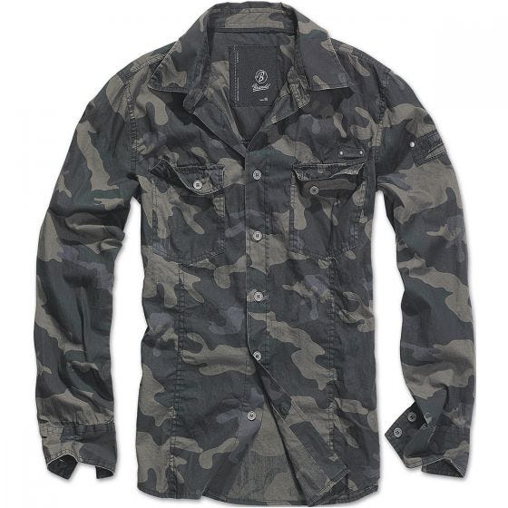 Brandit SlimFit Shirt Dark Camo