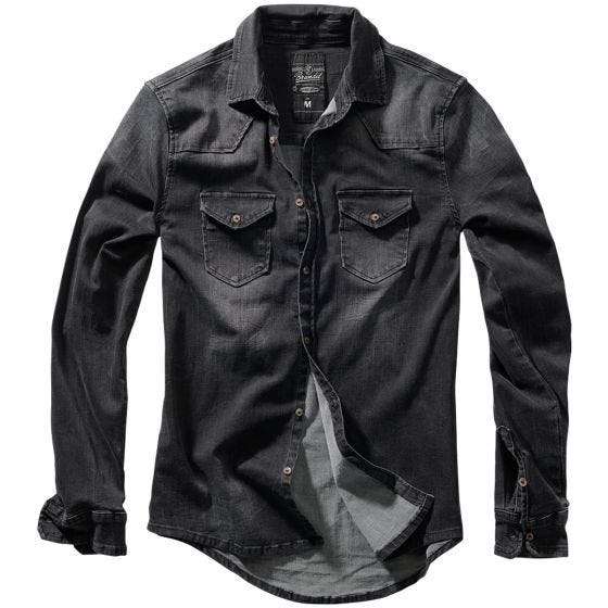 Brandit Riley Denim Shirt Black