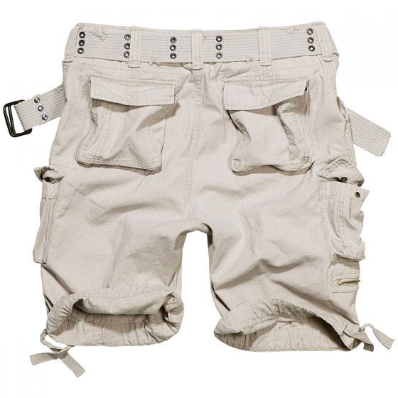 Brandit Savage Vintage Shorts Old White