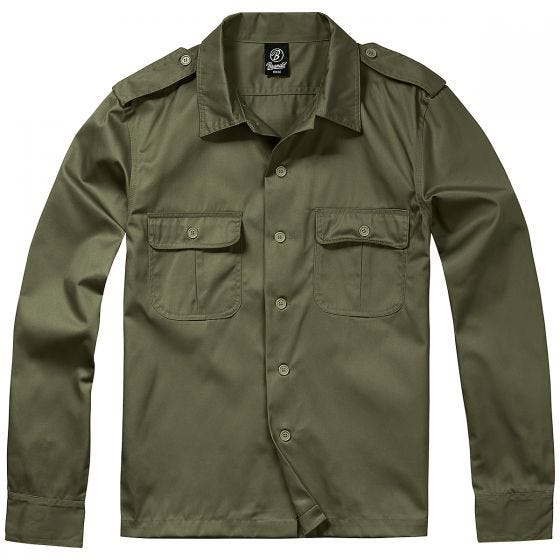 Brandit US Shirt Long Sleeve Olive