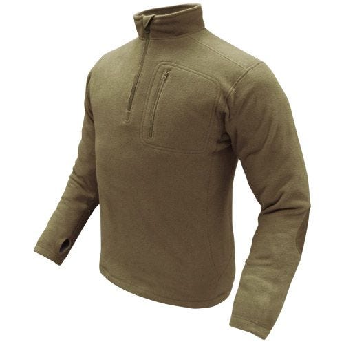 Condor 1/4 Zip Fleece Pullover Tan