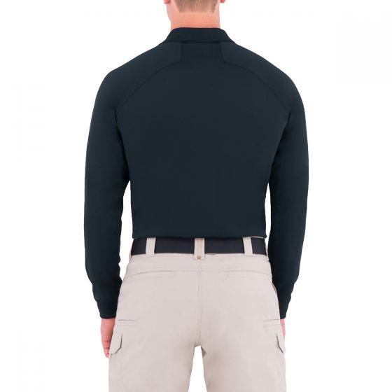 First Tactical Men's Performance Long Sleeve Polo Midnight Navy