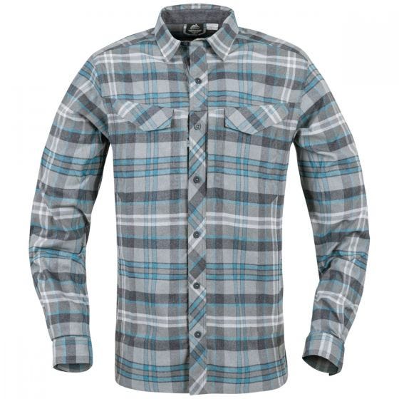 Helikon Defender Mk2 Pilgrim Long Sleeve Shirt Blue Plaid