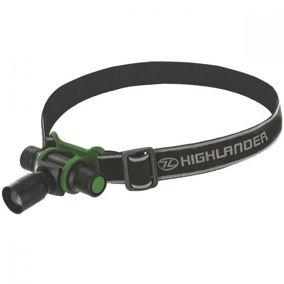 Highlander Focus 3W LED Head Torch Black / Olive