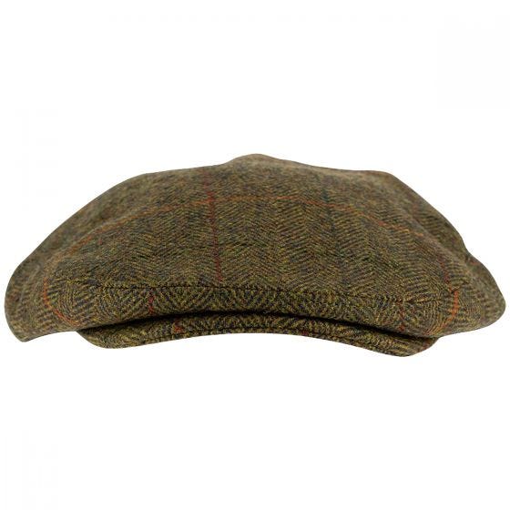 Jack Pyke Wool Blend Flat Cap Tweed Brown