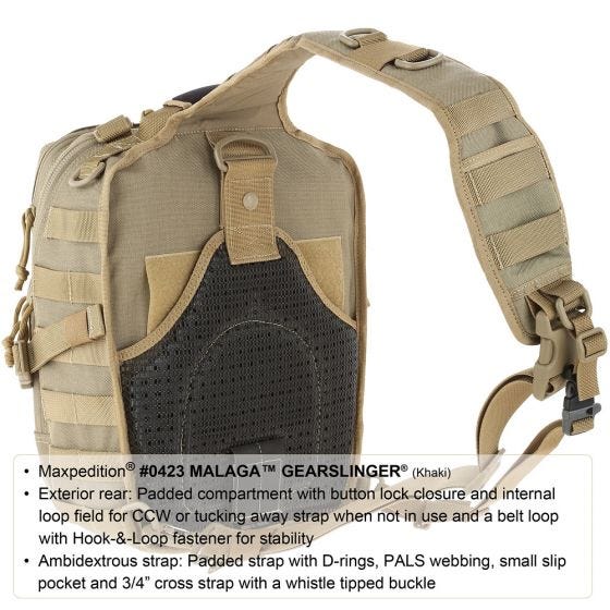 Maxpedition Malaga Gearslinger Black