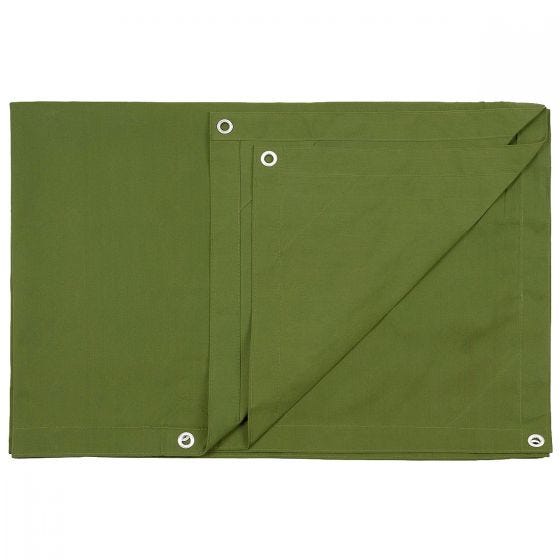 MFH Canvas Tarpaulin Metal Eyelets 305x365cm Olive