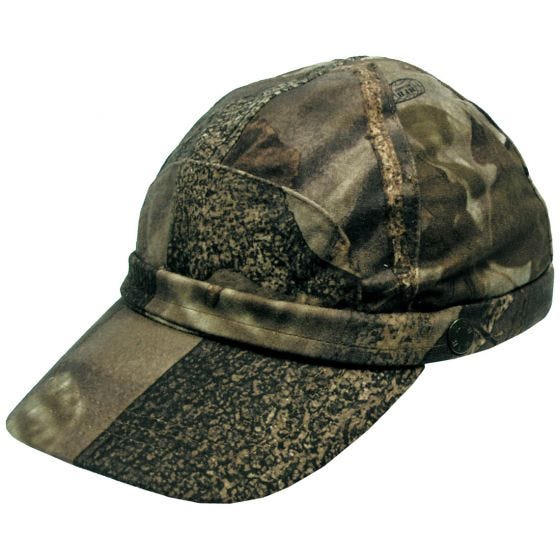 MFH Hunter Cap with Fluorescent Strip Hunter Brown