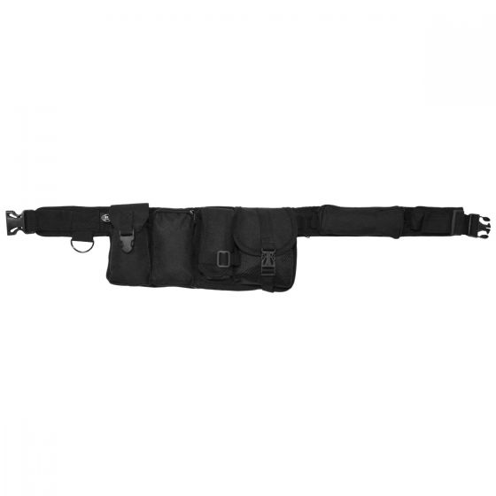 MFH Waist Belt 6 Pockets Black