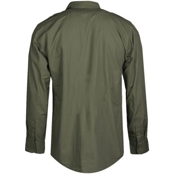 Mil-Tec RipStop Shirt Long Sleeve Olive