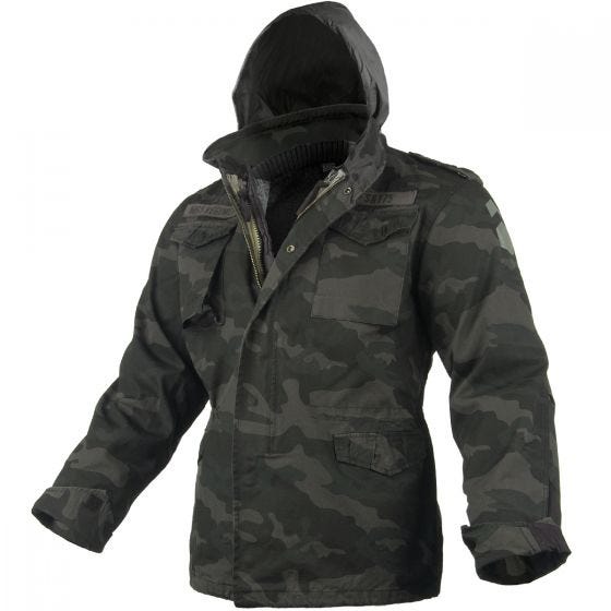 Surplus M65 Regiment Jacket Black Camo