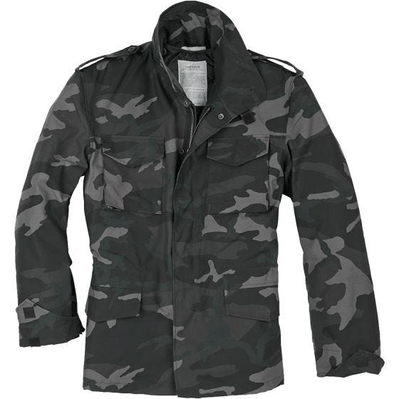 Surplus US Field Jacket M65 Black Camo