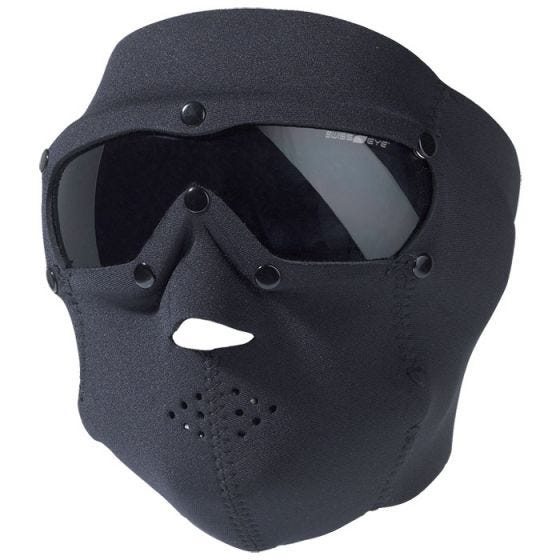 Swiss Eye Neoprene Face Mask with Integrated Goggles Black Smoke Lens