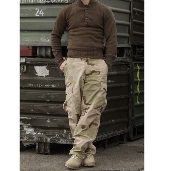 Teesar BDU Trousers Ripstop 3-Color Desert