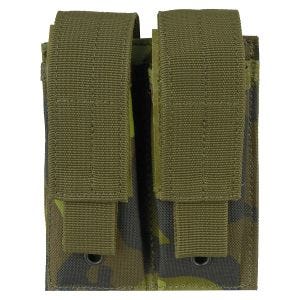 MFH Double Magazine Pouch Small MOLLE Czech Woodland