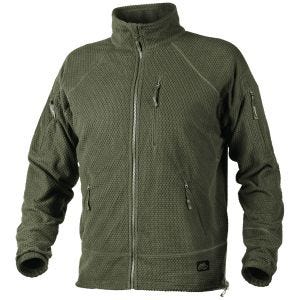 Helikon Alpha Tactical Grid Fleece Jacket Olive Green