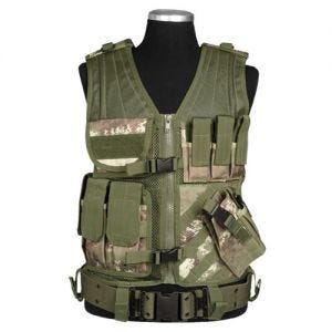Mil-Tec USMC Tactical Vest Vegetato Woodland