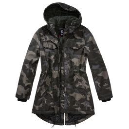 Camouflage parka coat womens discount